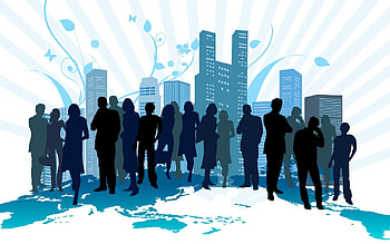 People, Vector, Building, Crowd HD wallpaper