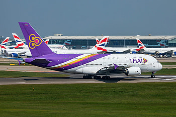 Thai Airways International, Airbus A380, LHR HD wallpaper
