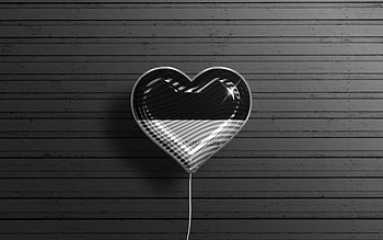I Love Ferrara, , realistic balloons, black wooden background, Day of Ferrara, Italian cities, flag of Ferrara, Italy, balloon with flag, Ferrara flag, Ferrara HD wallpaper