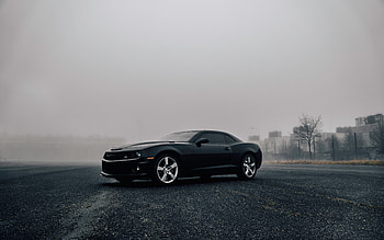 Black Camaro, chevrolet-camaro, chevrolet, cars HD wallpaper
