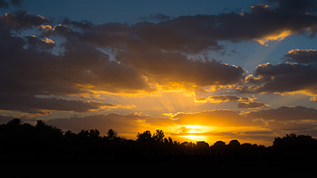 Nature, Sunset, Sky, Clouds HD wallpaper