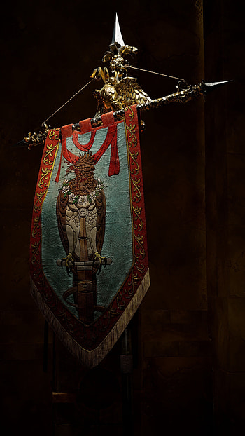 Legend of King Arthur, Tristans banner, Artstation artwork, Medieval theme HD phone wallpaper