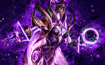 Yve, , violet neon lights, Mobile Legends, creative, Legend Skin, Yve Guide, Yve Mobile Legends HD wallpaper