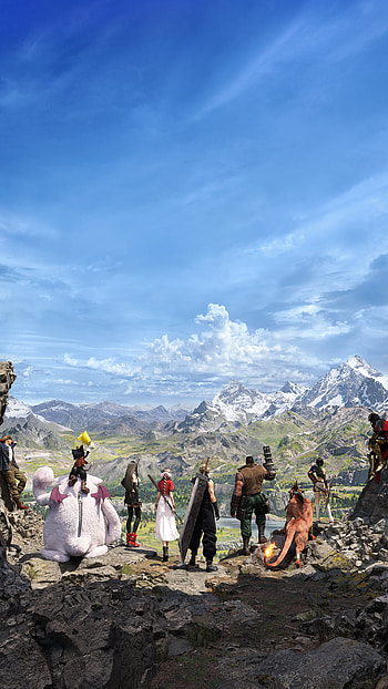 Final Fantasy VII Rebirth - Epic Adventure Game Scene, video game HD phone wallpaper