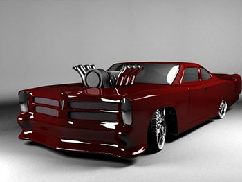 GTO, 3d, red, cars HD wallpaper