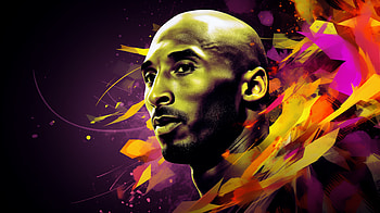 Kobe Bryant in Vector Art, Kobe Bryant, Sports HD wallpaper