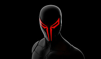 Spider-man 2099, black suit, superhero HD wallpaper