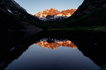 Nature, Twilight, Mountain, Lake, Reflection, Dusk HD wallpaper
