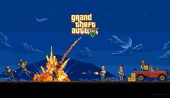 Gta V Minimalism Artwork, gta-v, minimalism, artist, digital-art HD wallpaper