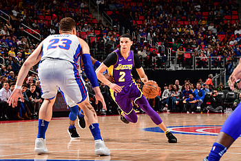 Pistons vs Lakers, Lonzo Ball HD wallpaper