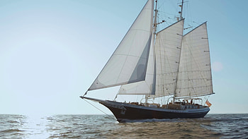 Schooner, Henk Lunstroo, Gaff schooner, Sandeman yacht company HD wallpaper