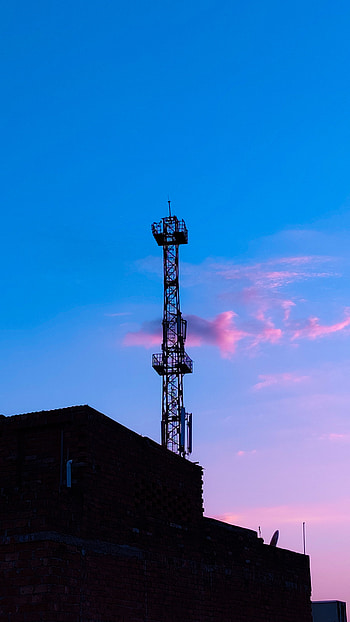 Amoled Pink and blue s, cloud, sky HD phone wallpaper