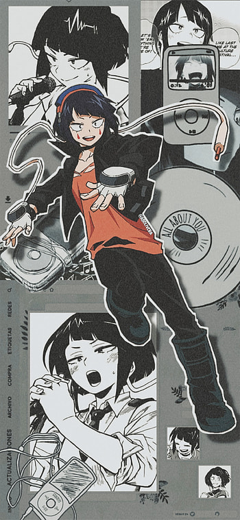 Kyoka Jiro, gray, bokunoheroacademia, waifu, kawaii, kyokajiro, chicaanime, animegirl, cute, anime, myheroacademia HD phone wallpaper