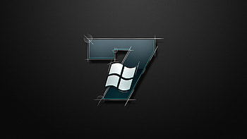 Preview windows 7, green, gray, black HD wallpaper