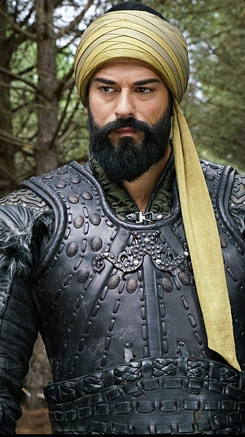 Kuruluş Osman season 3, art, beard HD phone wallpaper