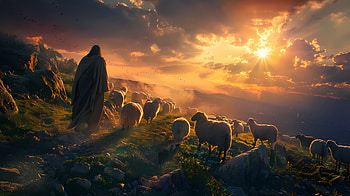 Divine Sunrise Shepherd, Jesus HD wallpaper