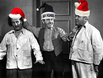 The Stooges, stooges, men, christmas, funny, humor, people, actors HD wallpaper