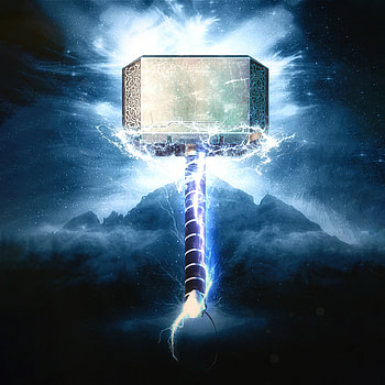 Asgard, Mjolnir (Thor) HD phone wallpaper