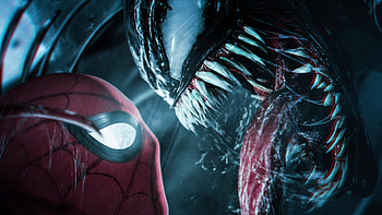 Spiderman Meets Venom , spiderman, venom, superheroes, supervillain, behance HD wallpaper