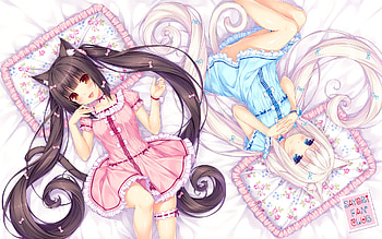 Sayori ~~, neko para, nekomimi, nice, happy, adorable, female, sexy, sweet, neko mimi, chocolate, smile, twintail, hot, girl, pink hair, kawaii, anime girl, neko, anime, pretty, brown hair, twin tail, lovely, vanila, cute, twin tails, long hair, beauty, twintails, smiling, sayori, beautiful, nekopara, vannila HD wallpaper