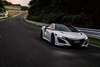 Honda, Cars, Traffic, Movement, Side View, Nsx HD wallpaper
