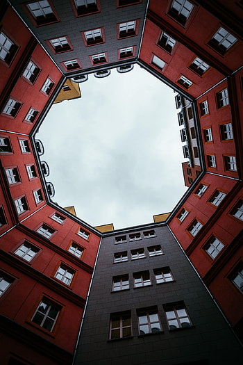 Cities, Windows, Walls, Building, Bottom View HD phone wallpaper