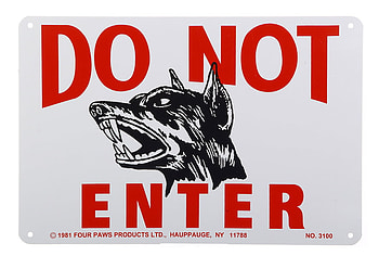 Do Not Enter, dog, other, computer, entertainment HD wallpaper