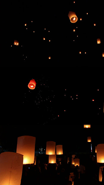 Sky Lantern Lifestyle, Memorable moments, Enchanting experience, Captivating visuals HD phone wallpaper