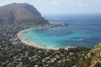 Mondello beach, Palermo HD wallpaper
