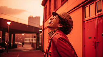 Joyful Laughter - Ultra, laughing, portrait, urban, laughter HD wallpaper