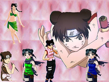 Tenten, pink, girls, anime, ninja HD wallpaper