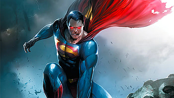 Superman Red Cape Up, superman, superheroes, artwork HD wallpaper