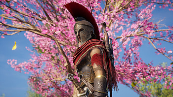 Kassandra, assassinscreed, greece, spartan, soldier, roman, tree, , 1440p, odyssey HD wallpaper