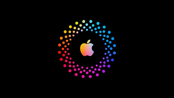 Apple Dark Logo Circle , apple, computer, logo, dark HD wallpaper