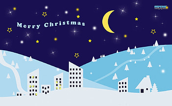 Christmas Night, Chrsitmas, Merry, Night, Xmas HD wallpaper
