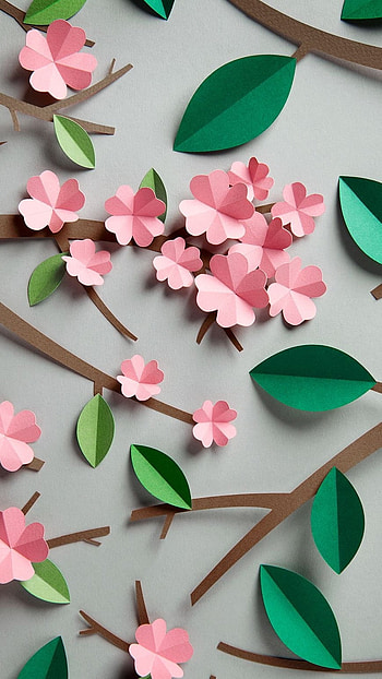 Paper Flowers, Paper Work Aesthetic HD phone wallpaper