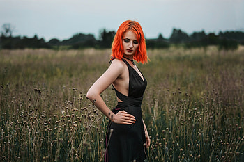 Unknown Model, babe, lady, model, red head, woman HD wallpaper