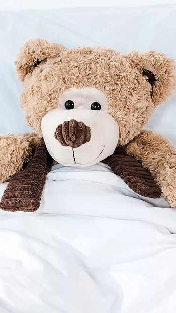 Teddy Bear Ke, Teddy Bear, bed HD phone wallpaper