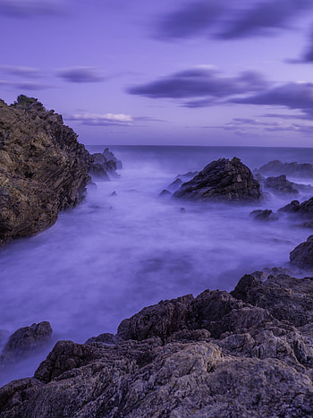 Nature, Water, Sea, Waves, Rocks, Spray HD phone wallpaper