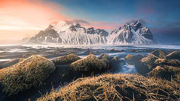 Mountains Iceland , mountains, island, nature HD wallpaper