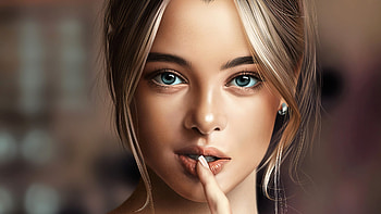 ღ, Woman, Face, Look, Beauty HD wallpaper
