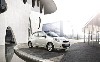 Cars, Building, Right View, View On The Right, Nissan Micra HD wallpaper