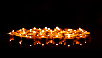 Candles, dark, prayer HD wallpaper