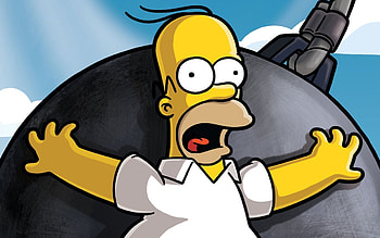 Homer Simpson, Animation, The Simpsons Movie, Background HD wallpaper