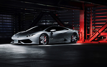 2015 Lamborghini Huracan, Gray, Exotic, Lambo, 2015 HD wallpaper