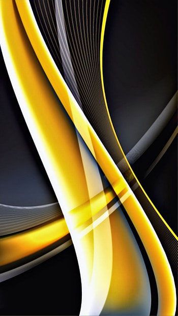 sasada, digital, waves, new, texture, black, pattern, yellow, abstract, orange, 3d, curves, liquid, material, modern, , design, fluid, , flow HD phone wallpaper