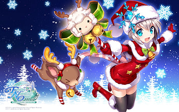 Cute Santa, winter, orginal, snow, christmas, cute, girl, santa HD wallpaper