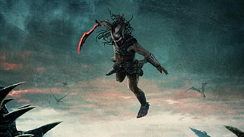 Predator: Badlands Ultra – Fierce Huntress in the Shadows, Predator: Badlands HD wallpaper