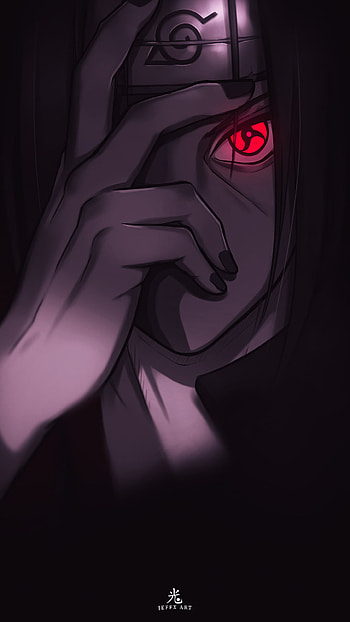 ITACHI イタチ, naruto, sharingan, art, uchiha, edit, konoha, anime, naruto shippuden HD phone wallpaper
