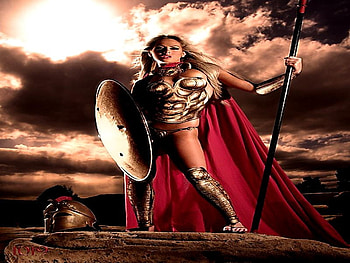 PRINCESS WARRIOR, fight, sparta, warrior, fantasy world HD wallpaper